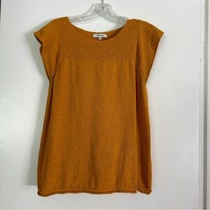 Madewell texture and thread mustard top